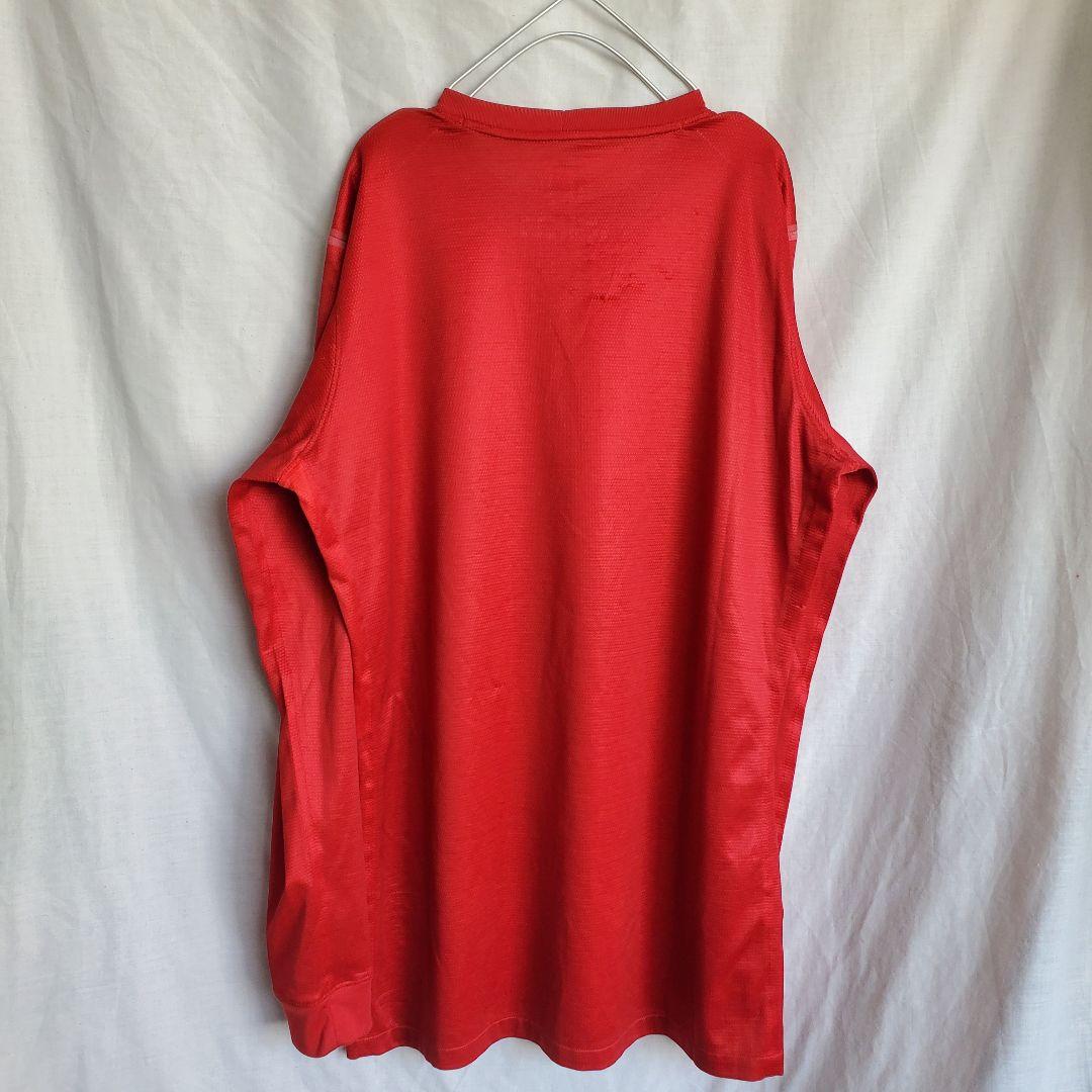 ブラジル代表 赤 レッド トレーニングウェア シャツ 長袖 tシャツ