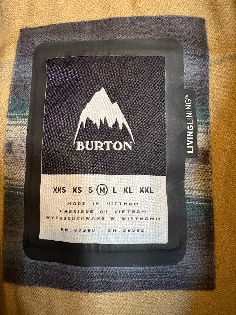 BURTON フード付きジャケット Mサイズ スノーボードウェア