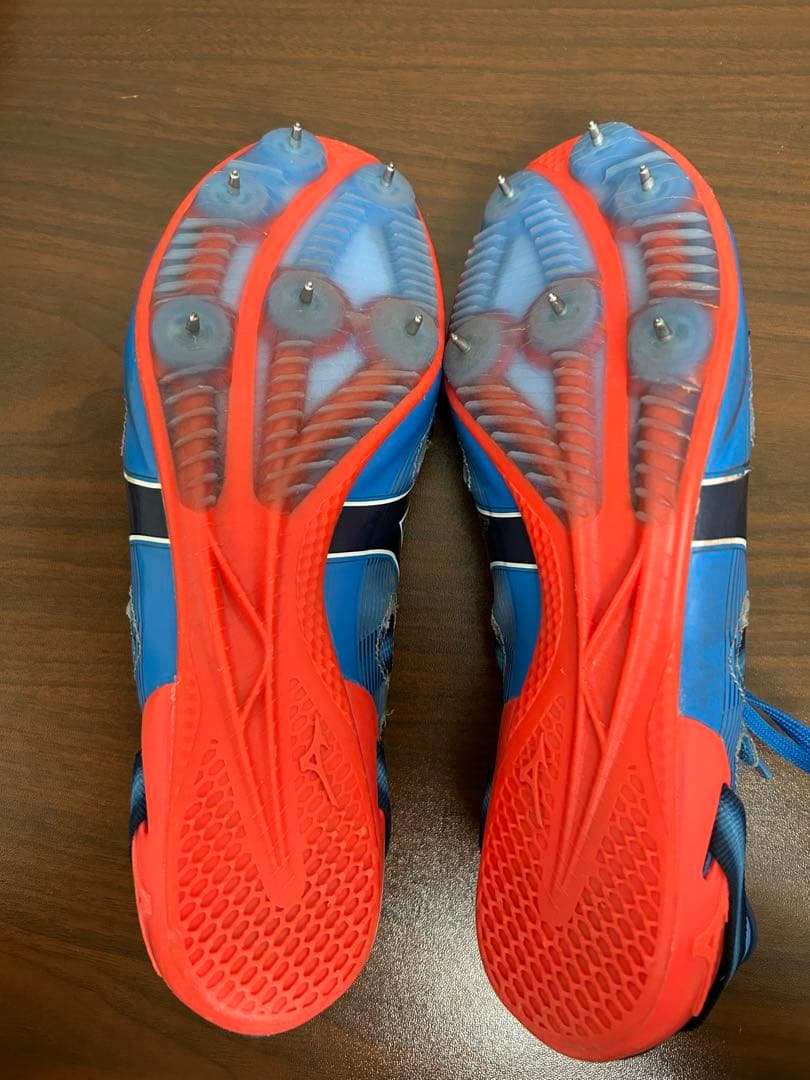 Mizuno 陸上競技用スパイクシューズ 青(X LASER Elite)