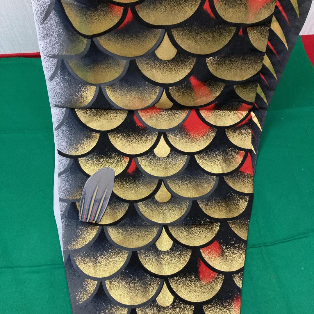 SKO99 ちりめん都錦　鯉のぼり3m 黒 　黒鯉3m　お父さん鯉３m端午の節句