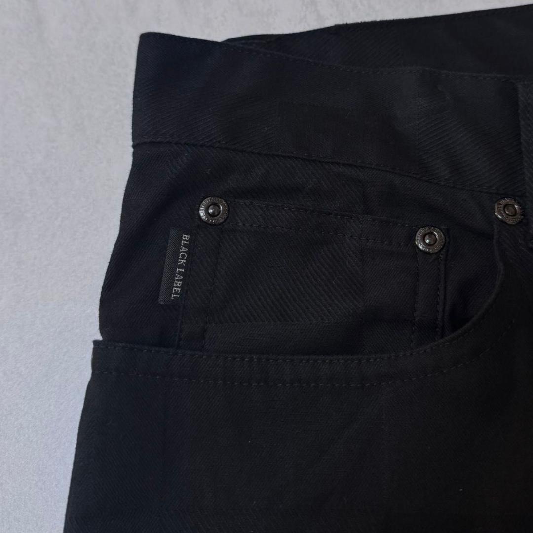 【美品】ブラックレーベル クレストブリッジ シャドーチェック LLサイズ 黒