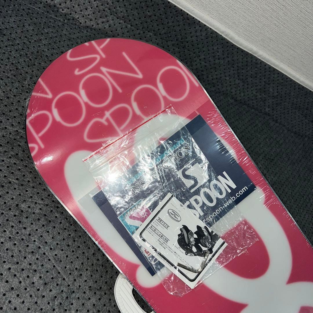 未使用 キッズスノーボード 110cm SPOON×バイン×ダイヤルブーツ