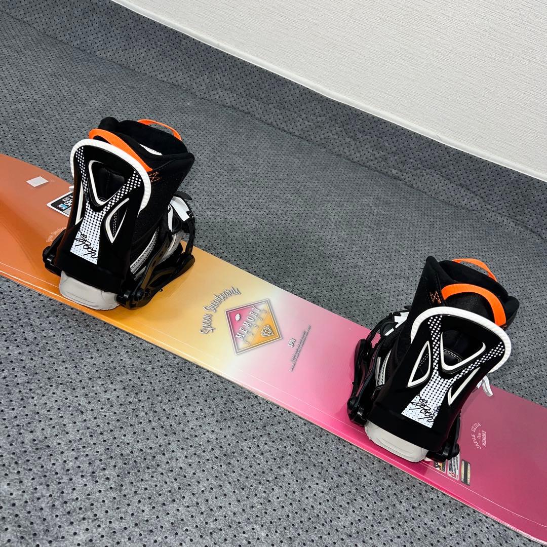 未使用 キッズスノーボード 110cm SPOON×バイン×ダイヤルブーツ