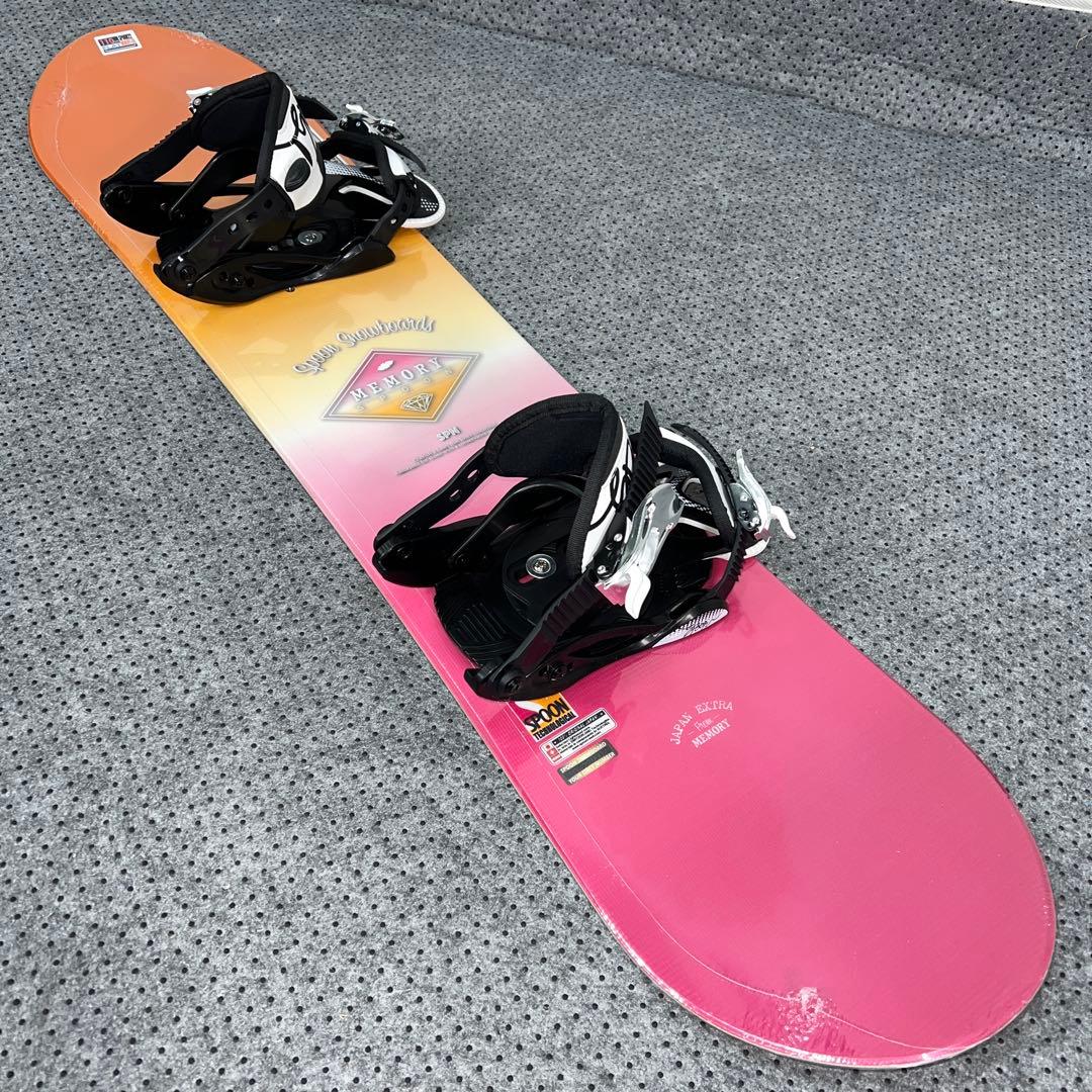 未使用 キッズスノーボード 110cm SPOON×バイン×ダイヤルブーツ