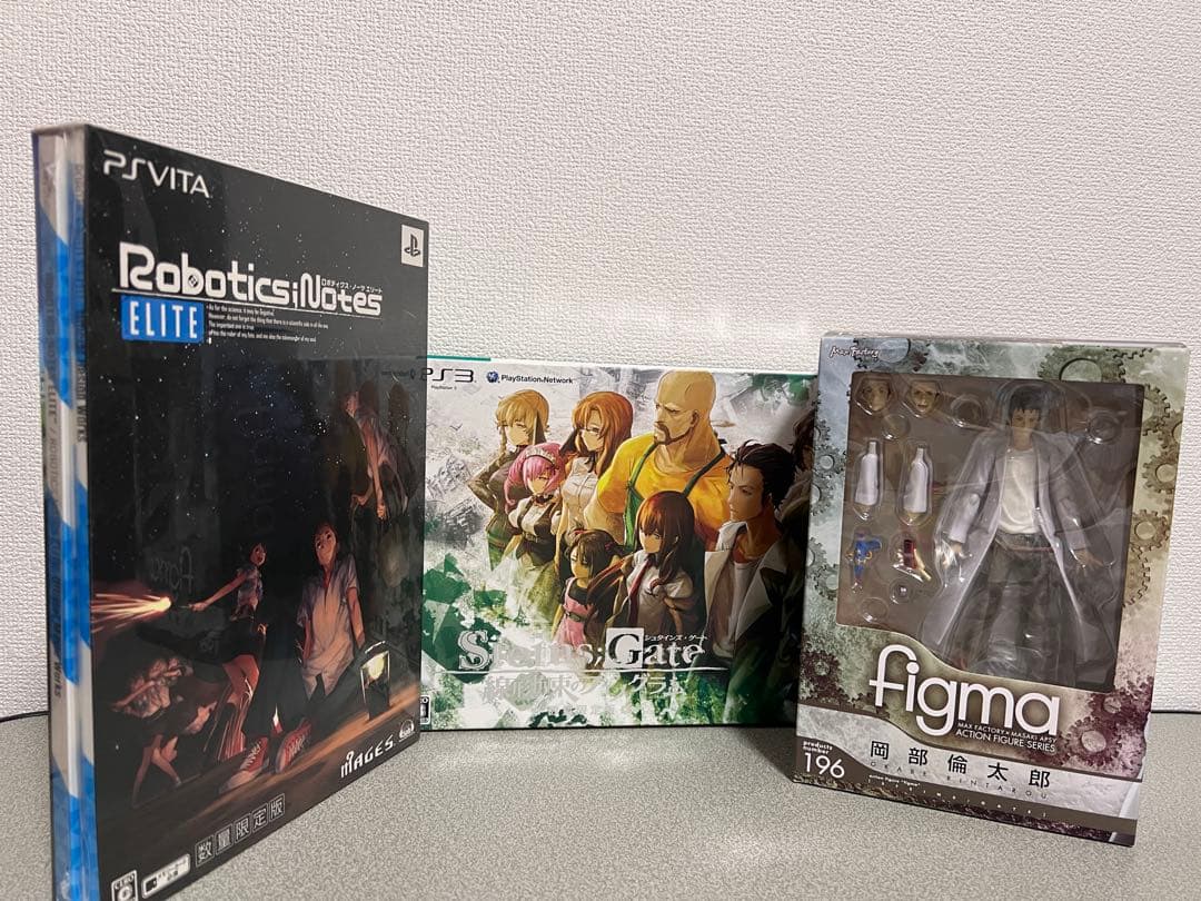 【まとめ売り】 figma岡部倫太郎 ➕おまけゲーム二本 科学アドベンチャー