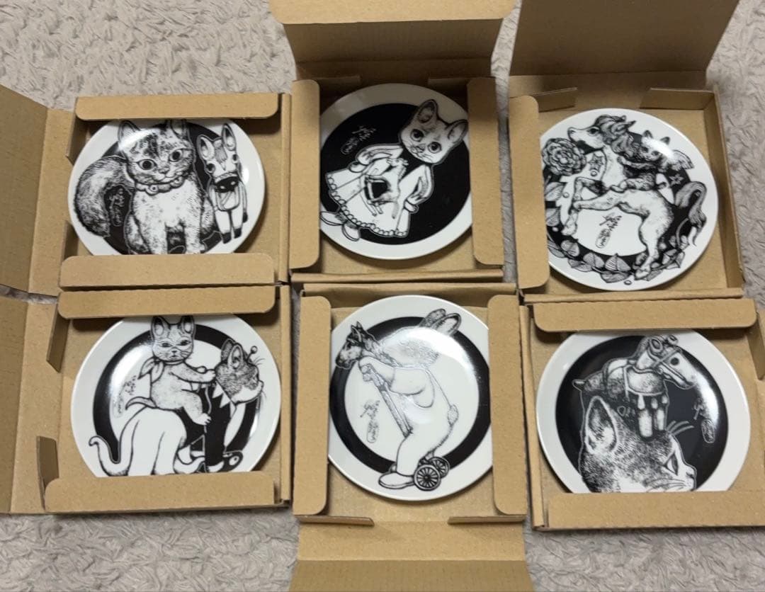 ヒグチユウコ　豆皿　午年　コンプ　非売品