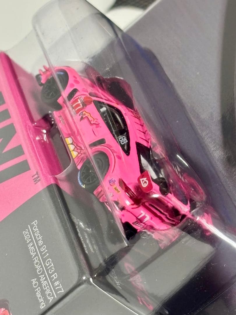 (1点) MINI GT 1/64 ポルシェ911 GT3R #77 2024