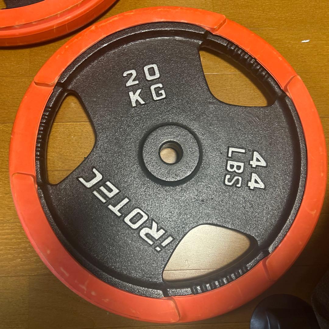 【ラバーリング付】iROTEC 20kg ダンベルプレート①
