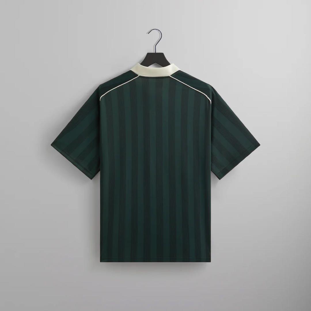 新品KITH　上品グリーンオーバーサイズサッカーシャツ　シーズン限定カラー　希少