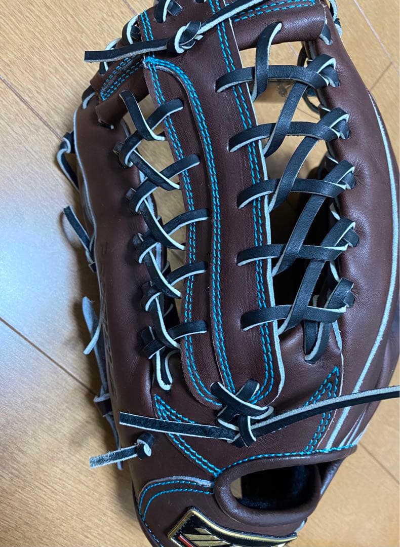 (シミあり)ZETT 硬式外野手モデル　左投用　サイズ9
