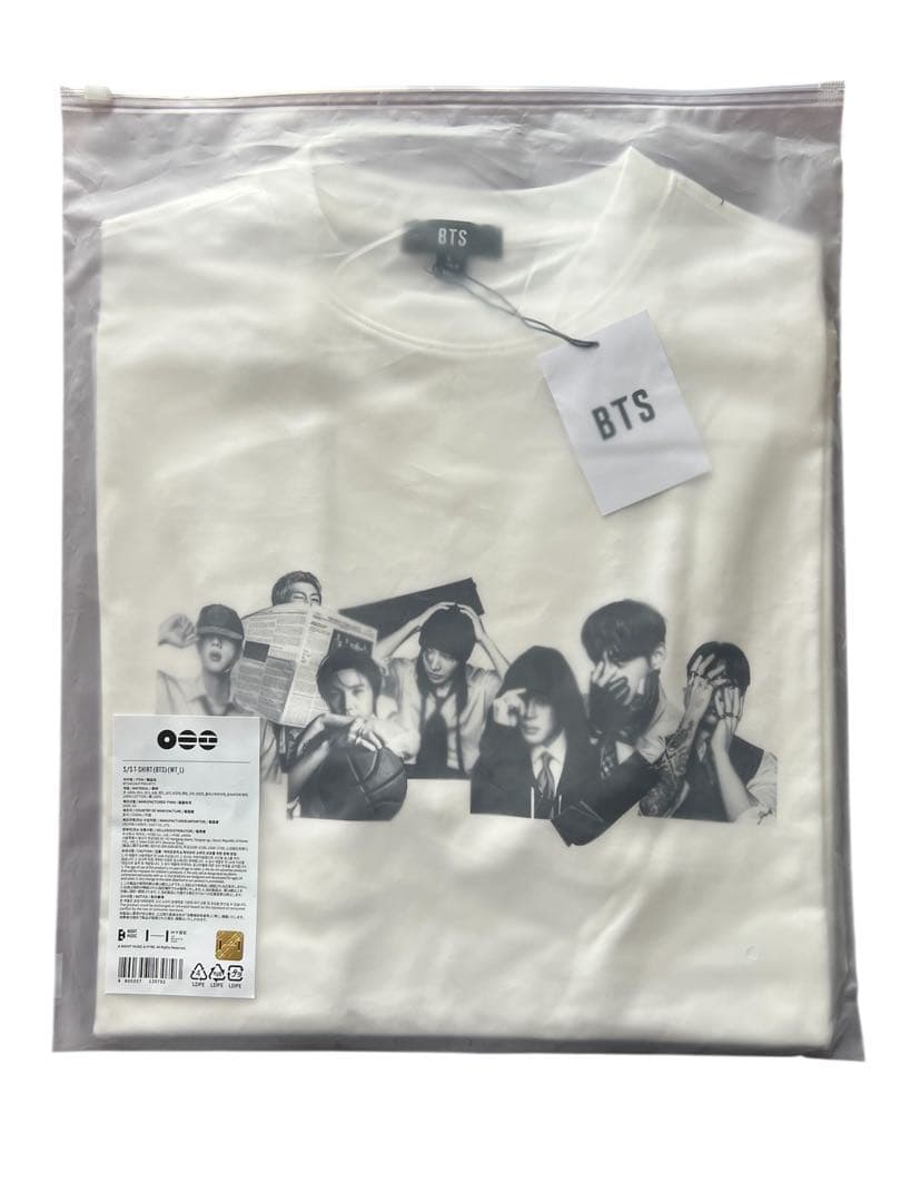 BTS グラフィックプリント Tシャツ Lサイズ ホワイト　BTS