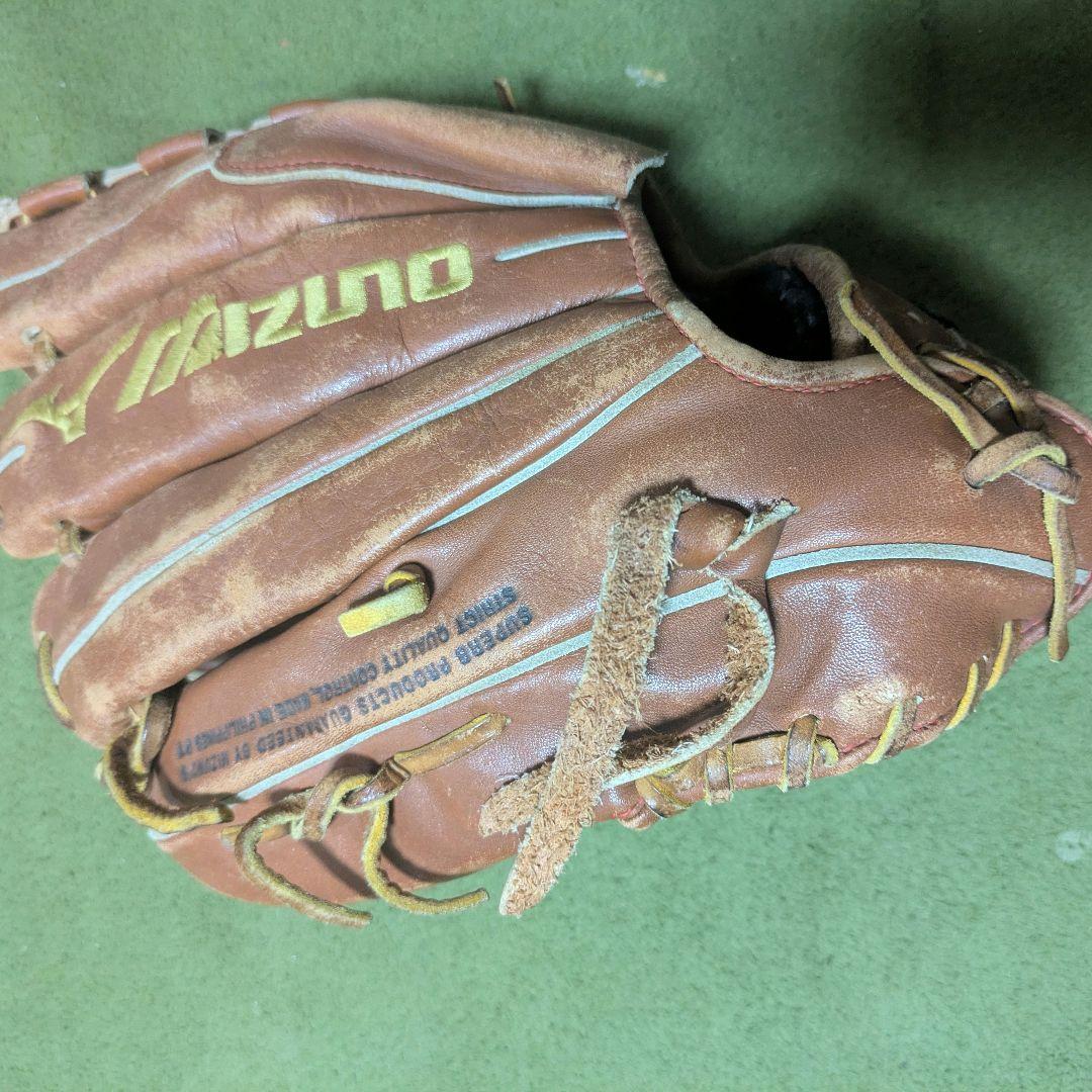 Mizuno 軟式グローブ 投手用　茶色 使用感あり