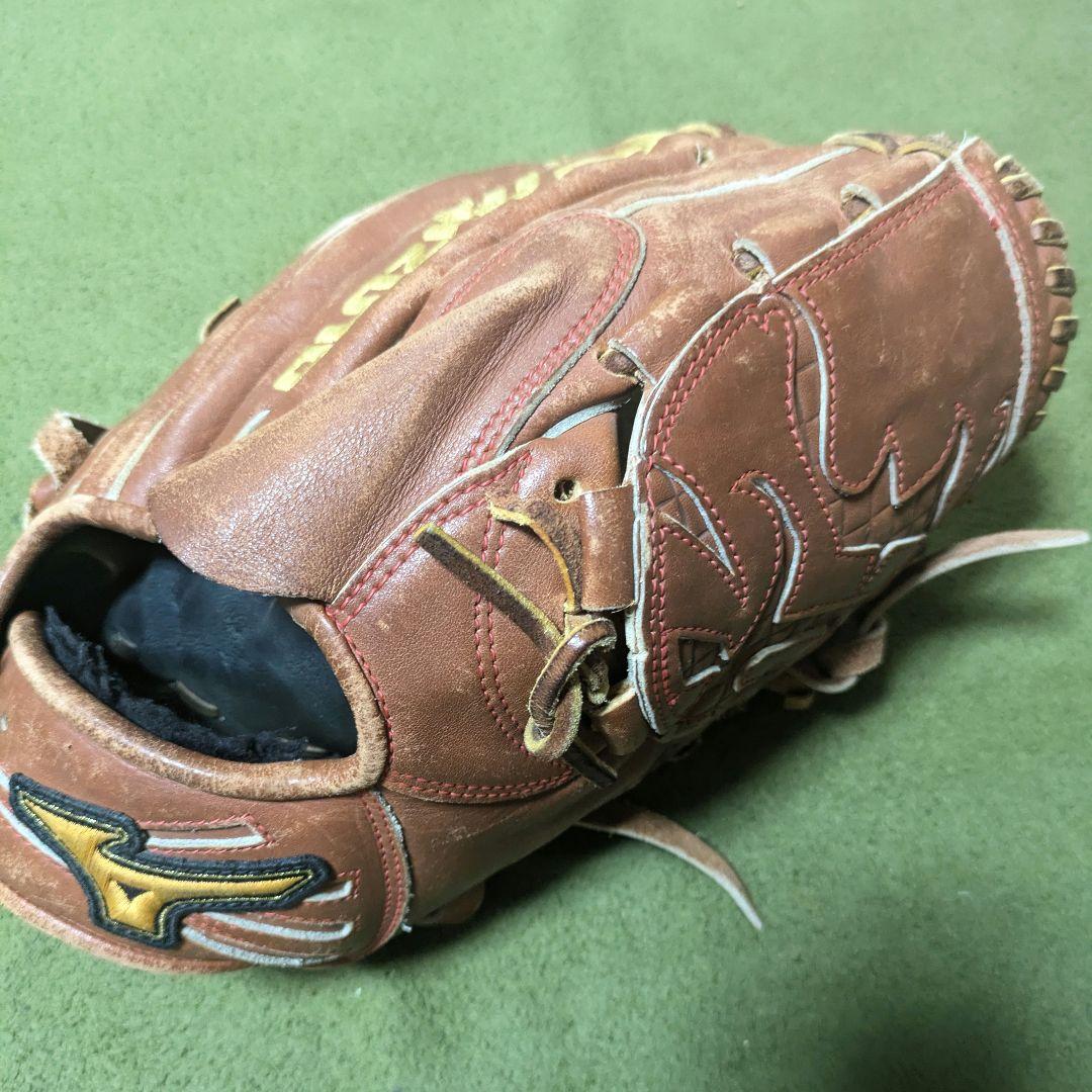 Mizuno 軟式グローブ 投手用　茶色 使用感あり