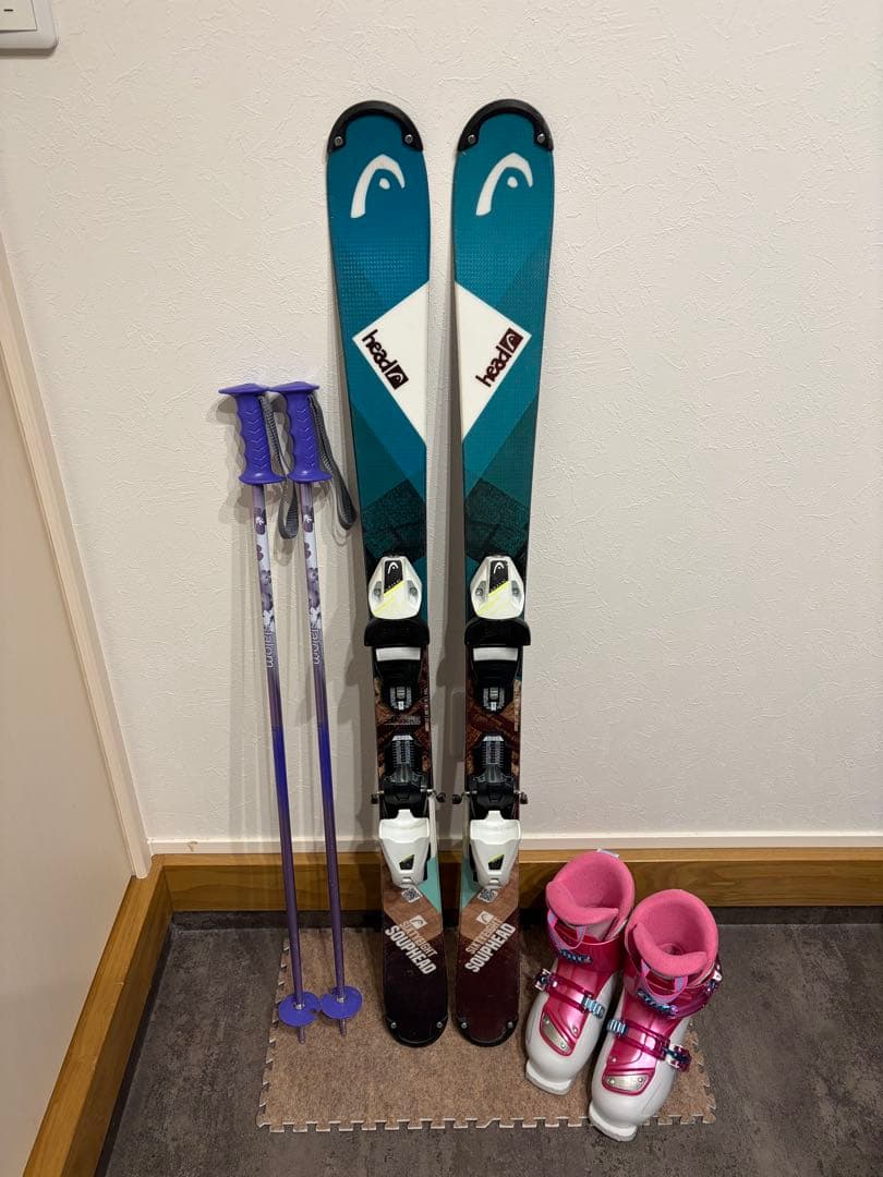 ★女の子用 4点セット メンテナンス.HOTWAX済★ salomon k2