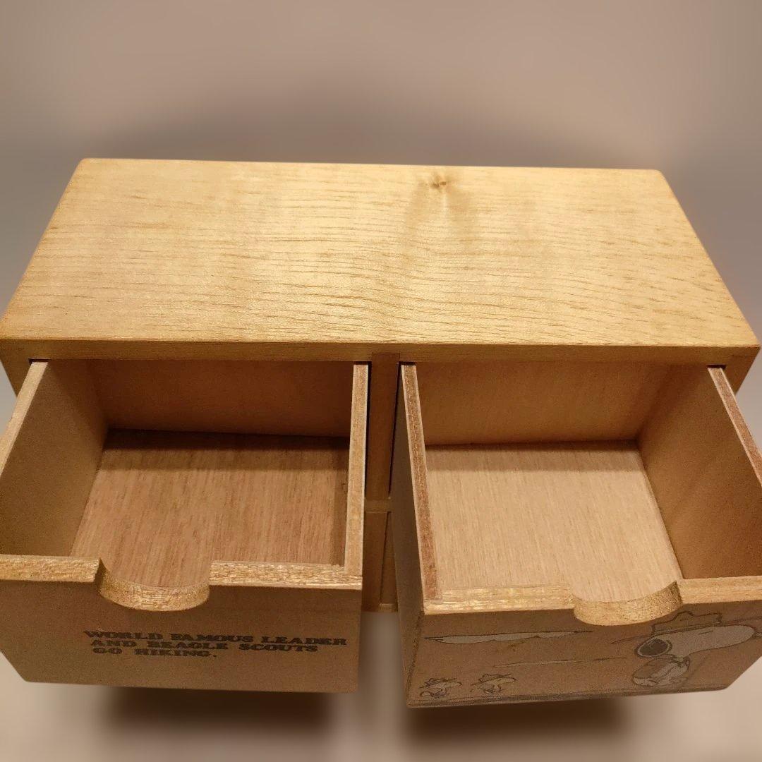 木製　引き出し小物入れ棚　スヌーピー