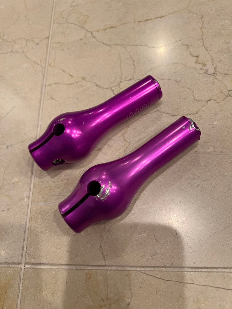 PAUL COMPONENT Bar Endsバーハンドルエンド パープル