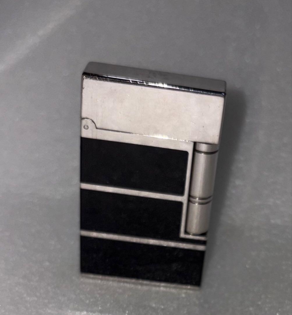 S　デュポン S.T.Dupont ライン2 ブラックラッカー×シルバー