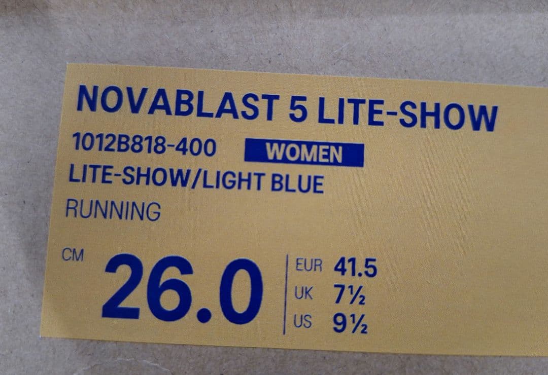 26.0cm ノヴァブラスト5 NOVABLAST 5 LITE-SHOW
