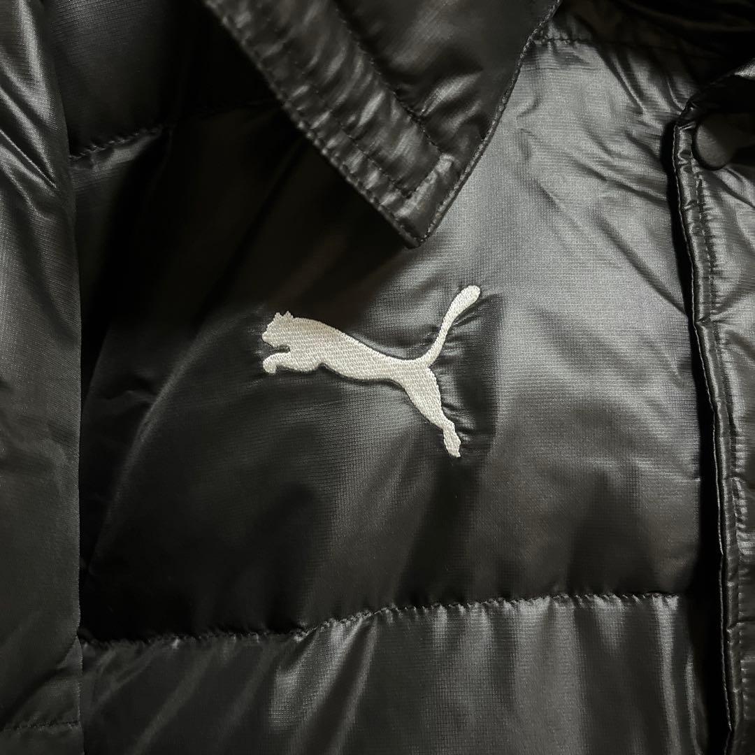 PUMA ロングダウン ベンチコート　ダウン　黒
