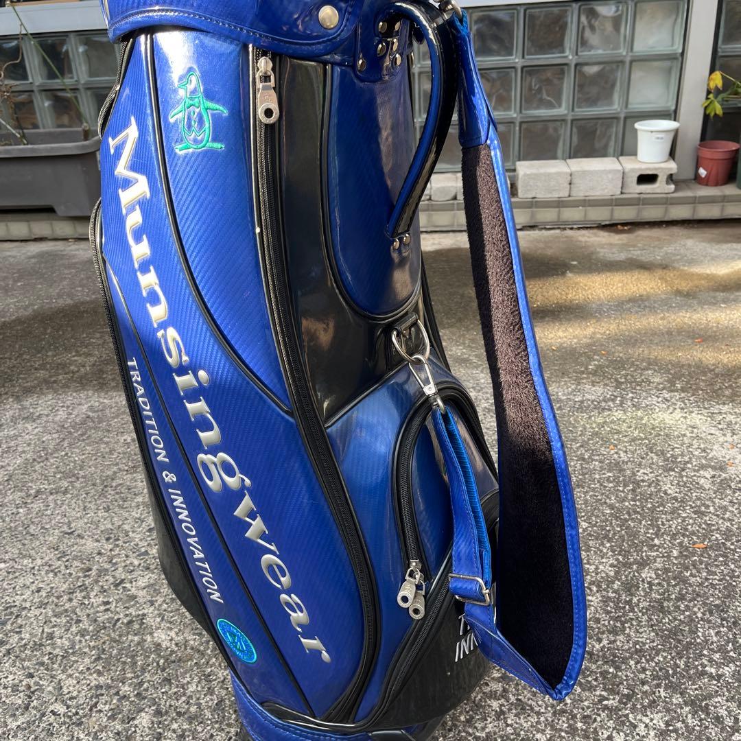 Munshigear 青 キャディバッグ