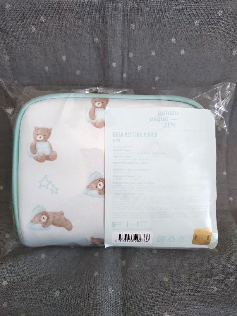 新品 未使用 gelato pique JIN BEAR POUCH MINT