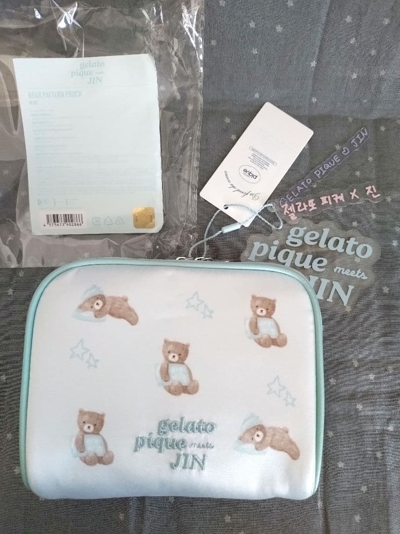 新品 未使用 gelato pique JIN BEAR POUCH MINT
