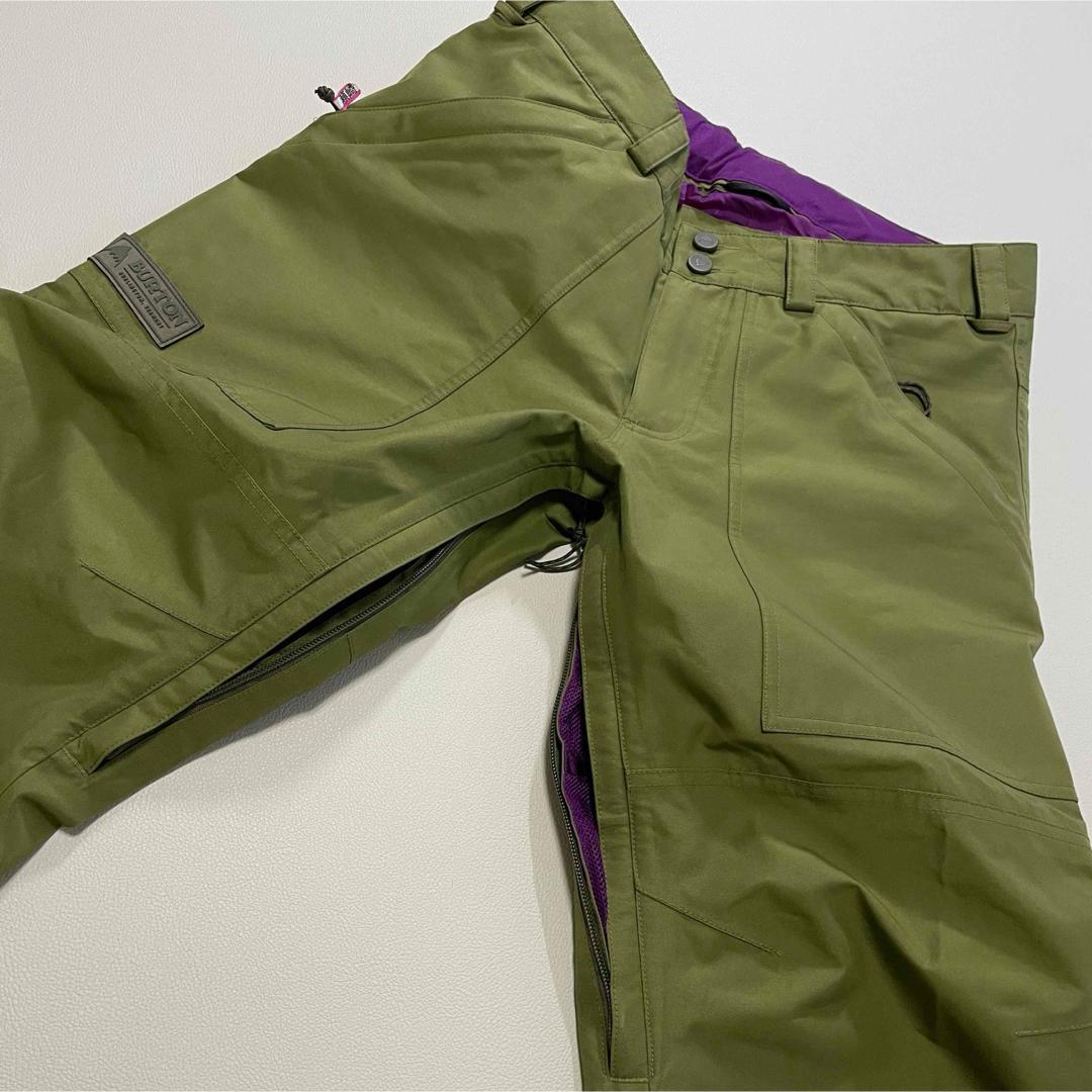 6771【美品】バートン　パンツ　ゴアテックス　メンズ　スノボウェア　カーキ