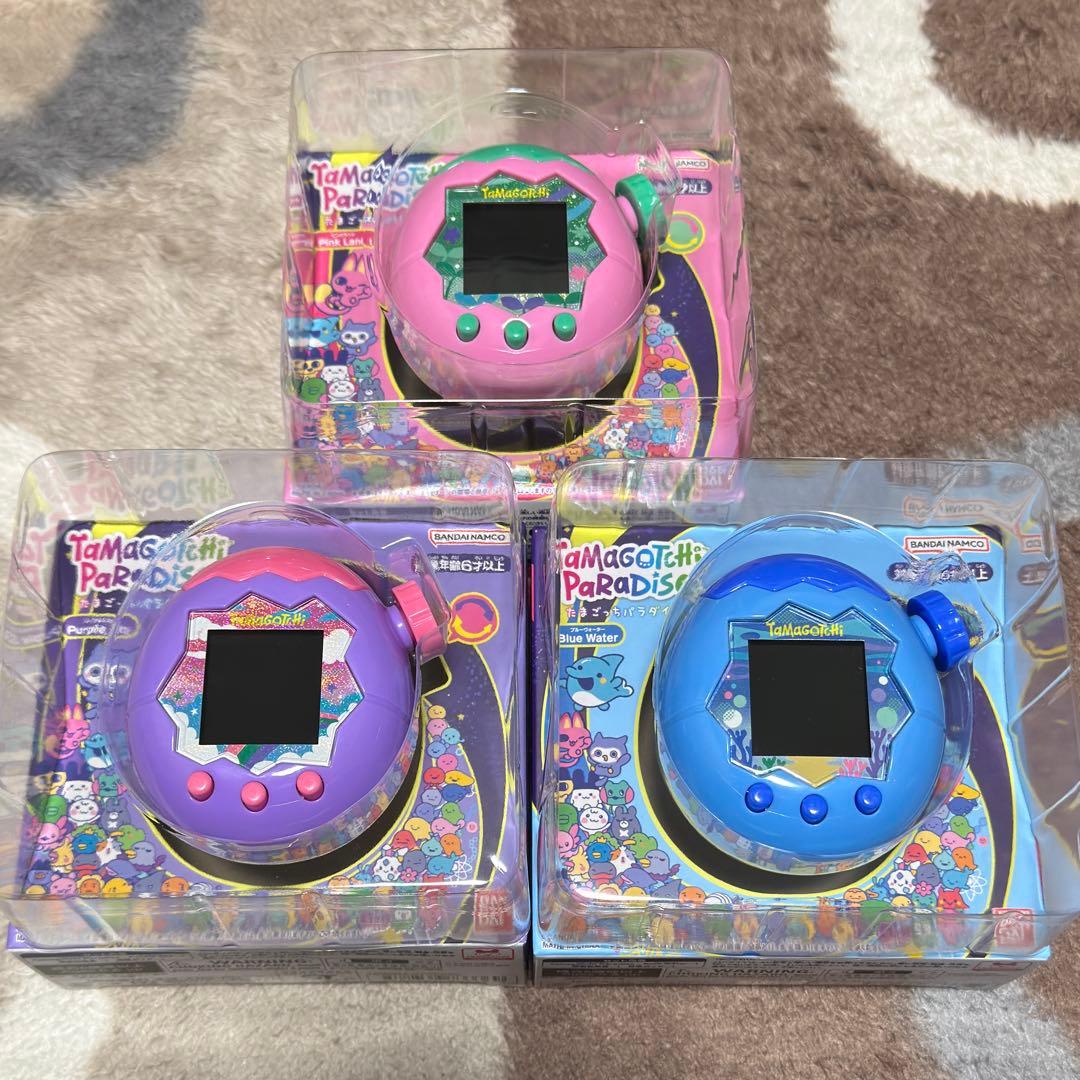 たまごっちパラダイス 3個セット(保護フィルム貼付済み)