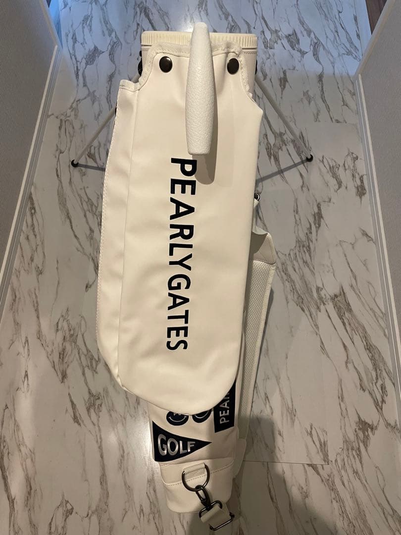 【新品未使用】PEARLY GATES ゴルフバッグ セルフキャディバッグ 白