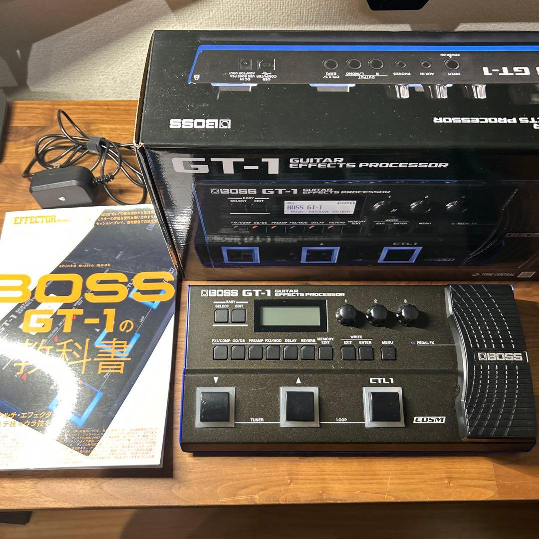 BOSS GT-1 ギターエフェクター 取説 アダプター 教科書付き