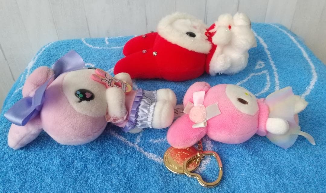 マイメロディ　マスコット　ぬいぐるみ　キーホルダー　ドーナツ　クリスマス