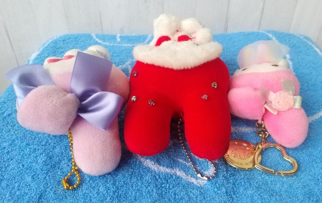 マイメロディ　マスコット　ぬいぐるみ　キーホルダー　ドーナツ　クリスマス