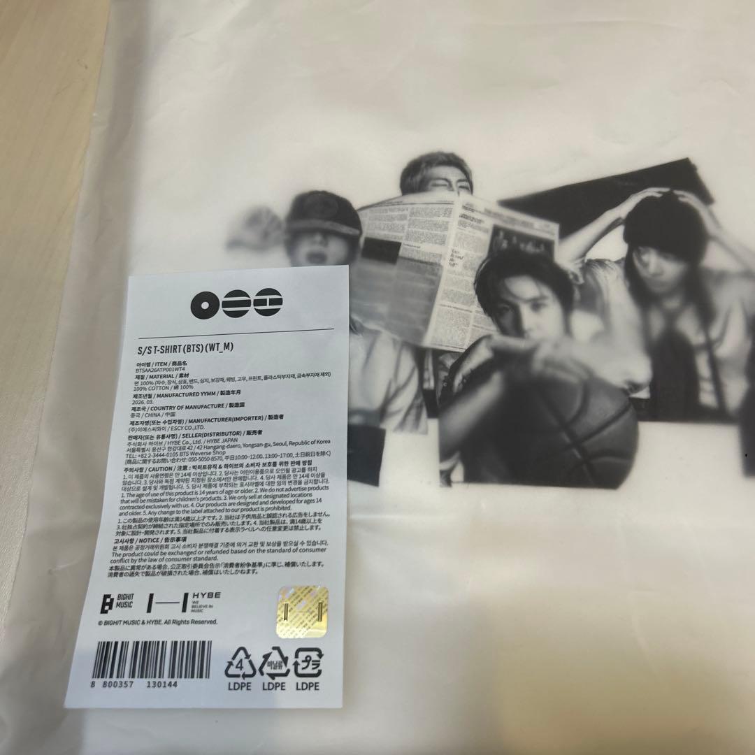 BTS ARIRANG ポップアップ Tシャツ Mサイズ 新品未開封