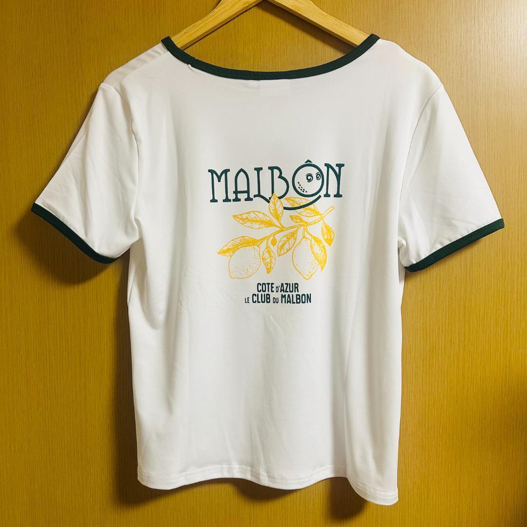 マルボンゴルフ Tシャツ レディース シャツ Malbon Golf 半袖 白M