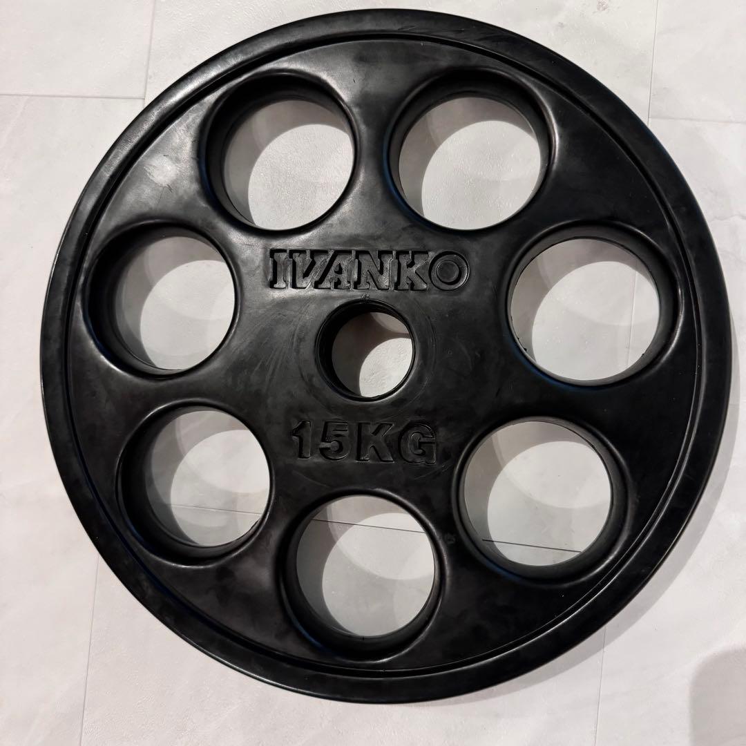 送料無料 15kg 2枚組｜IVANKO オリンピックプレート 50mm