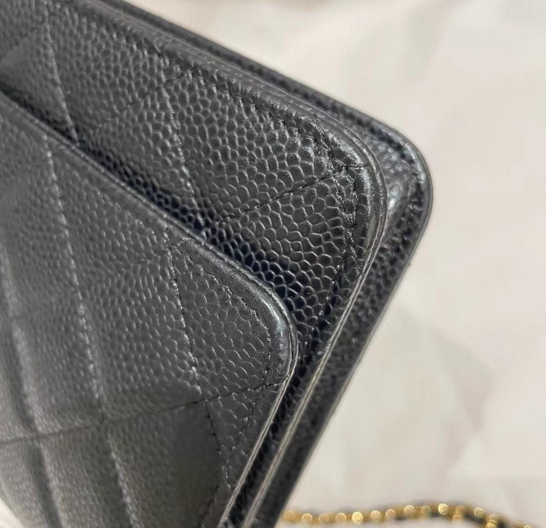 CHANEL デニム スパンコール チェーンショルダーバッグ ブルー