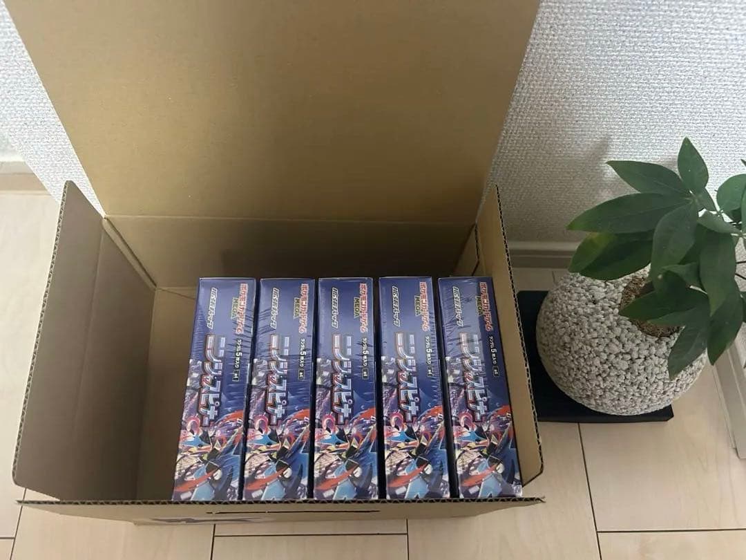 ポケカ【シュリンク付】ニンジャスピナー5BOX