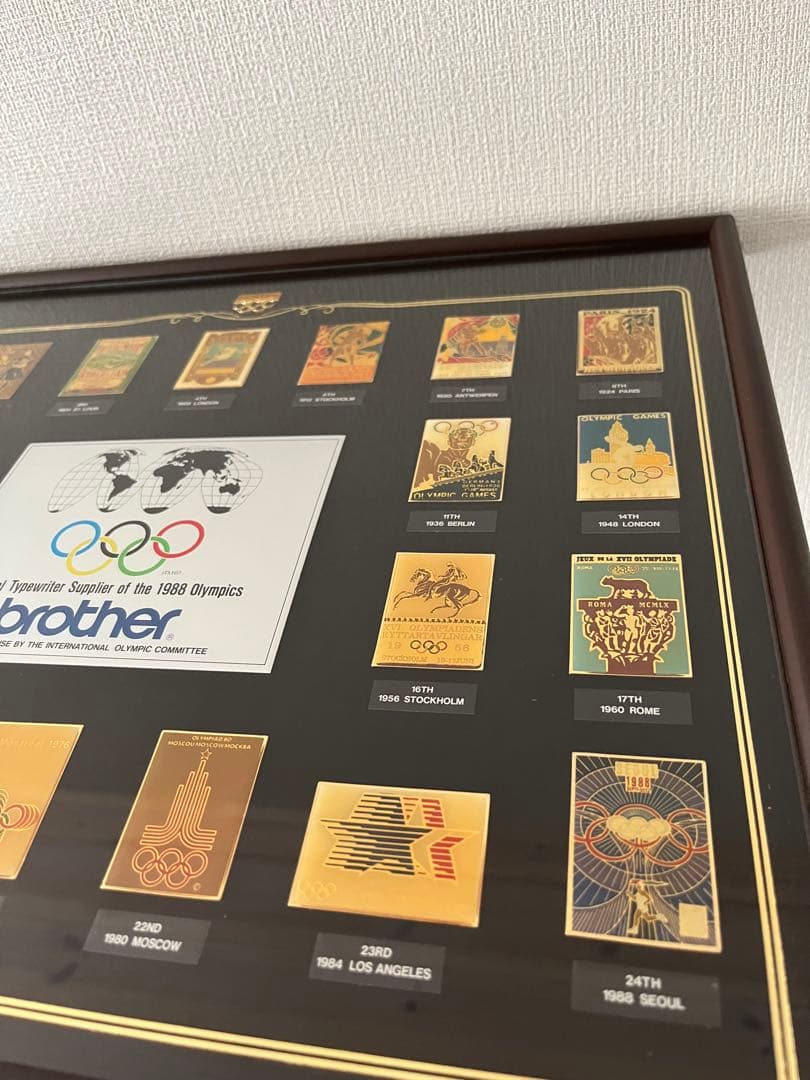 【値下げ】1988年　オリンピックポスターピンバッチ　brother