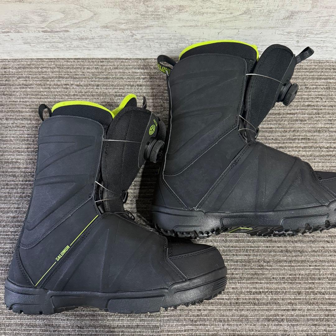 美品　salomon サロモン ブーツ　FACTION BOA ライム　おまけ付