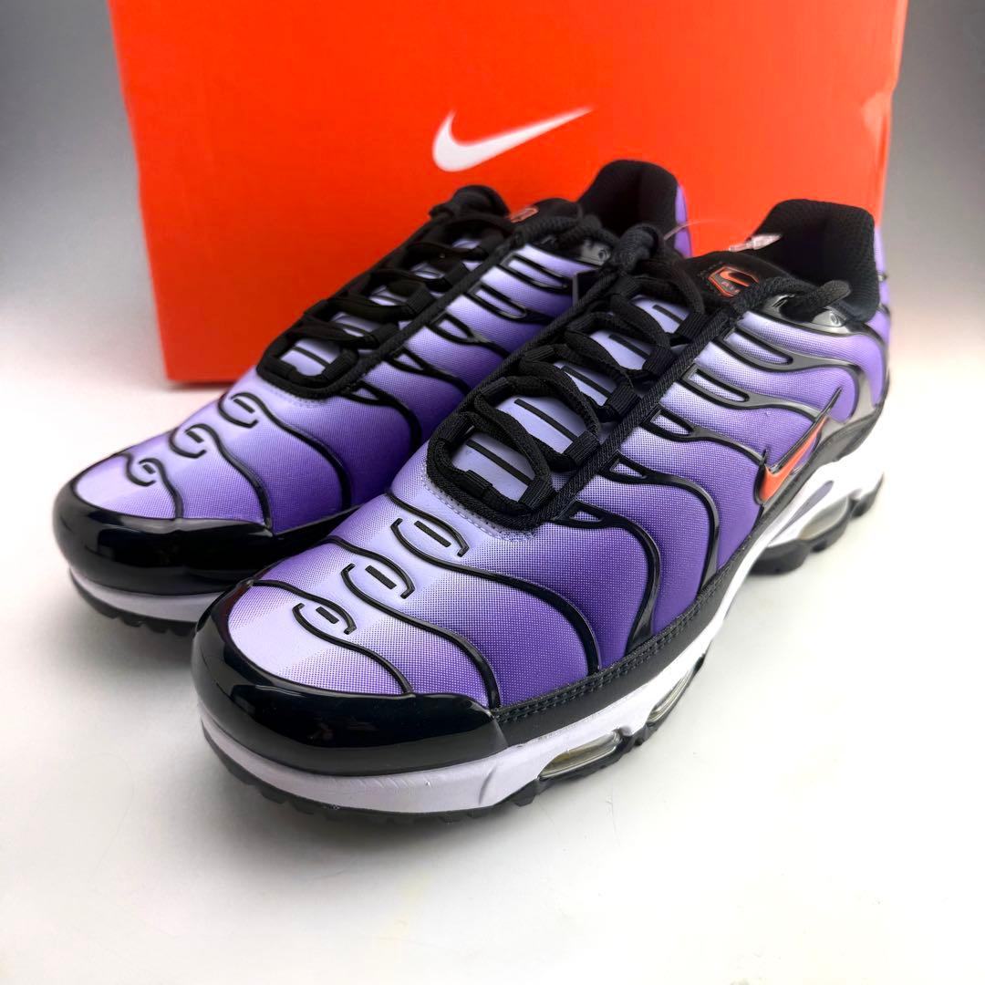 25.5cm ナイキ エアマックスプラス ゴルフ ボルテージパープル/ブラック
