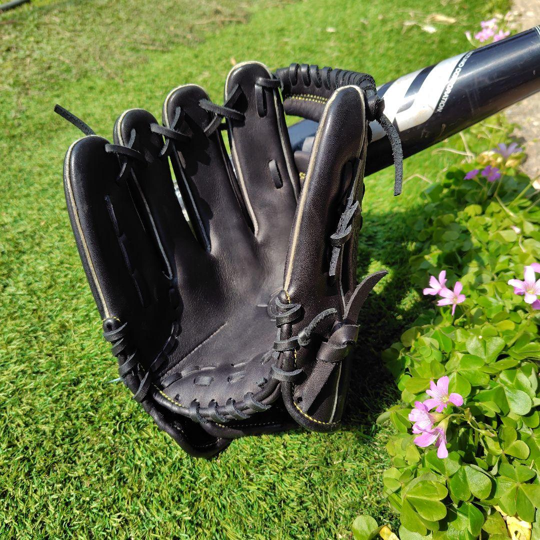 Mizuno 軟式グローブ 黒　美品です
