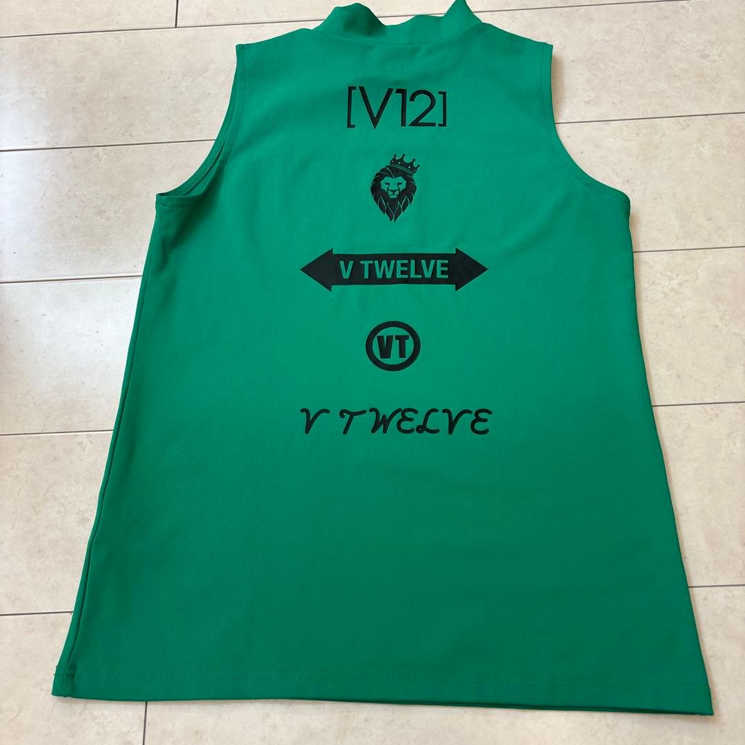 V TWELVE V12 モックネックノースリーブトップス
