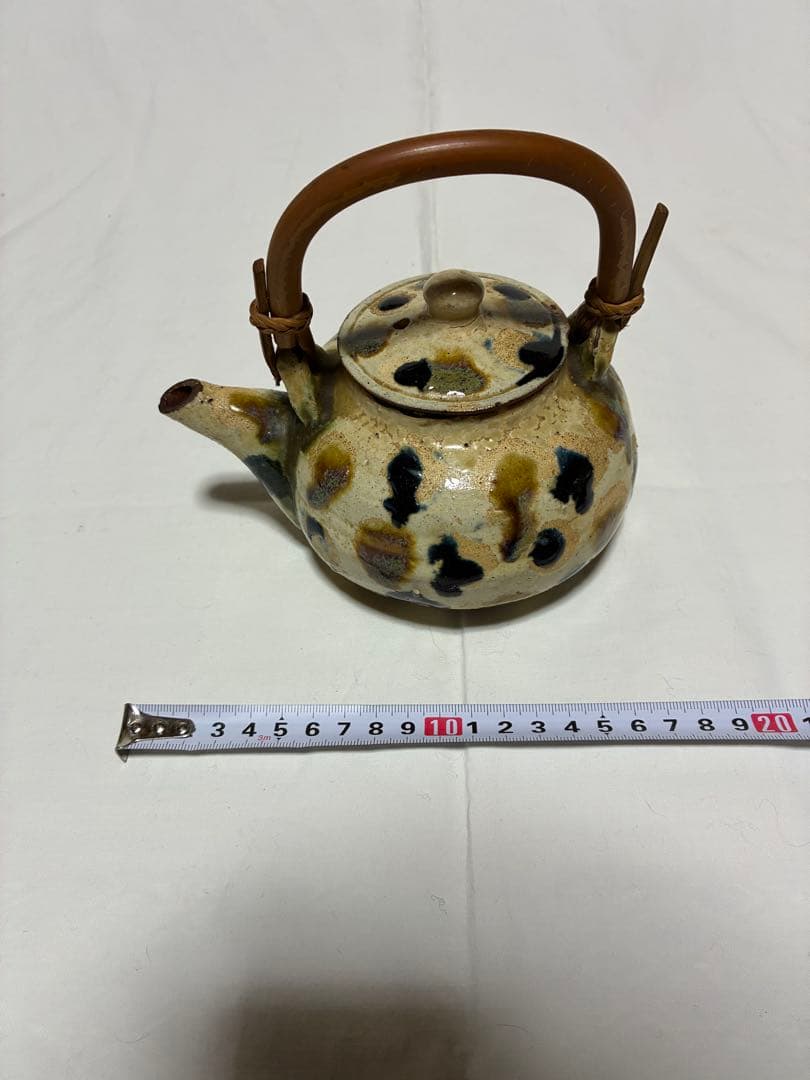 壺屋焼　琉球陶器　急須　土瓶　作者不明　金城次郎？　琉球焼　骨董　アンティーク