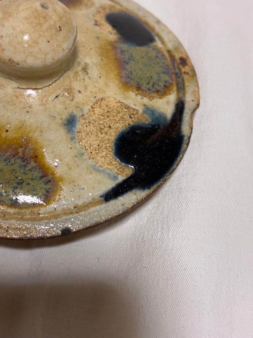 壺屋焼　琉球陶器　急須　土瓶　作者不明　金城次郎？　琉球焼　骨董　アンティーク