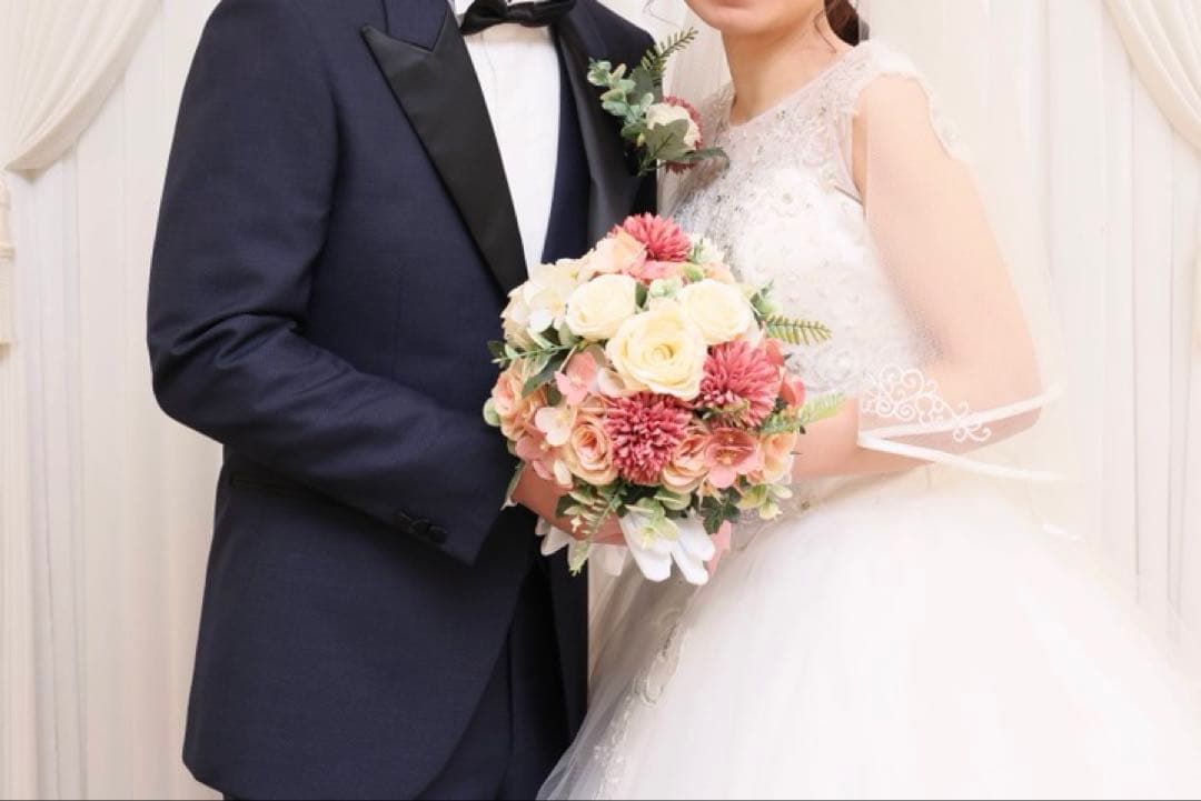 ブーケ 造花 結婚式 FTW ブートニア ピンク ウエディング
