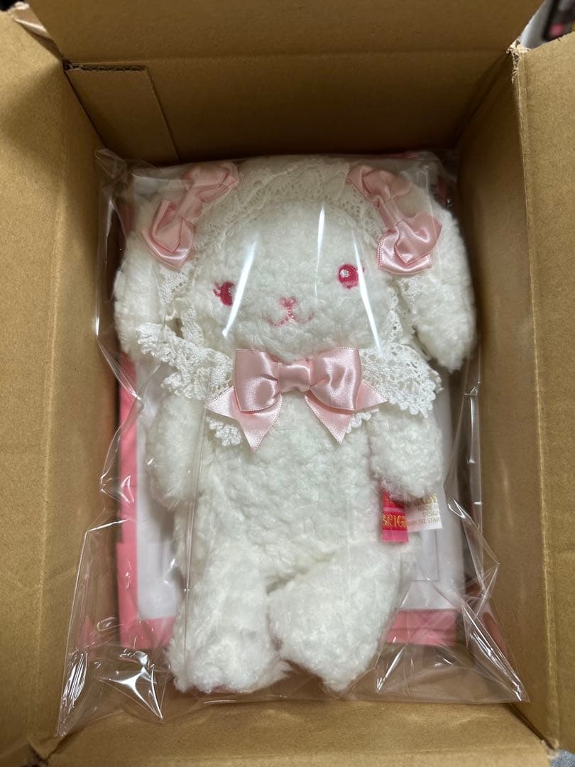 BABY もしもしうさくみゃちゃんスマホポーチ ピンクリボン付き