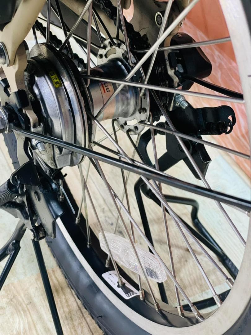 超人気！ビッケ16AHブリヂストン人気子供乗せ電動アシスト自転車 Y2128