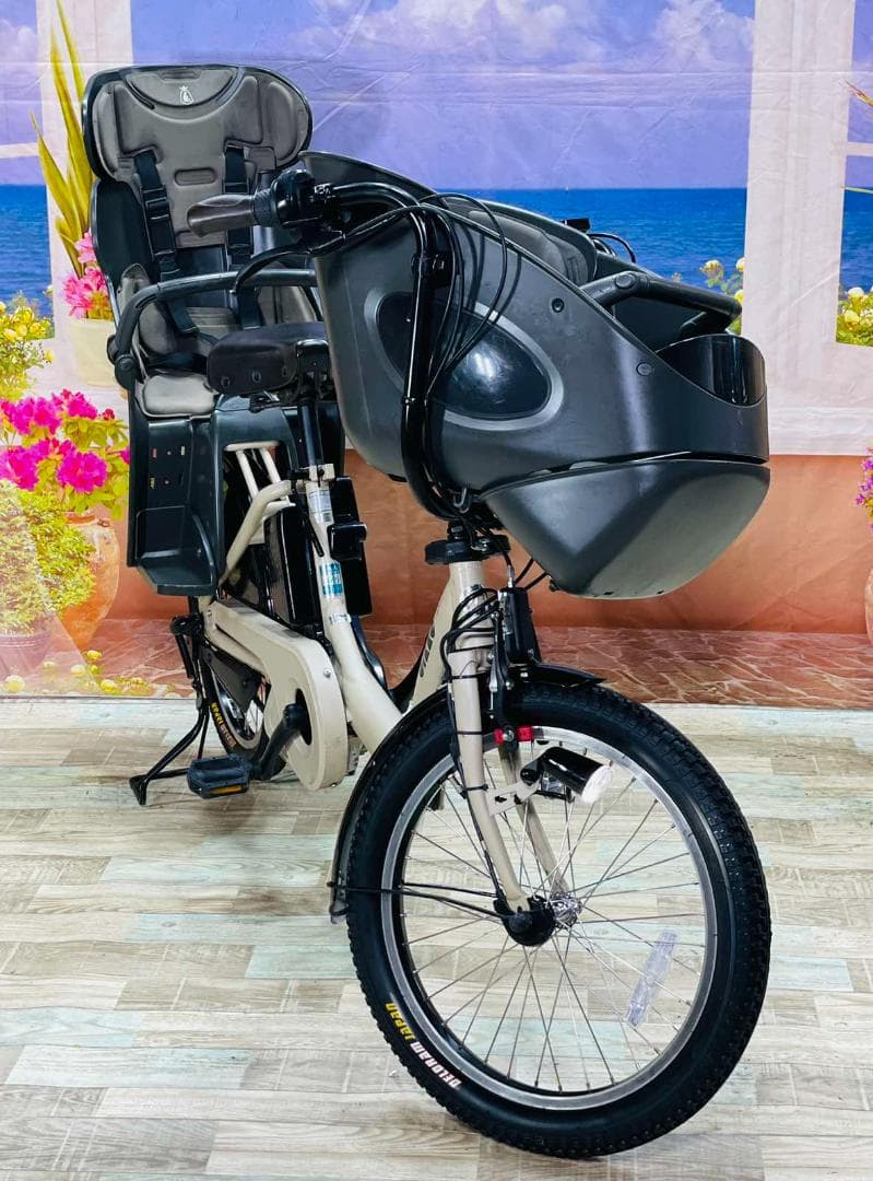 超人気！ビッケ16AHブリヂストン人気子供乗せ電動アシスト自転車 Y2128