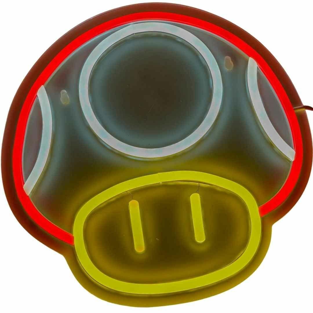 スーパーキノコ　ネオンライト　マリオ　USB　国内　25cm【残5限定】