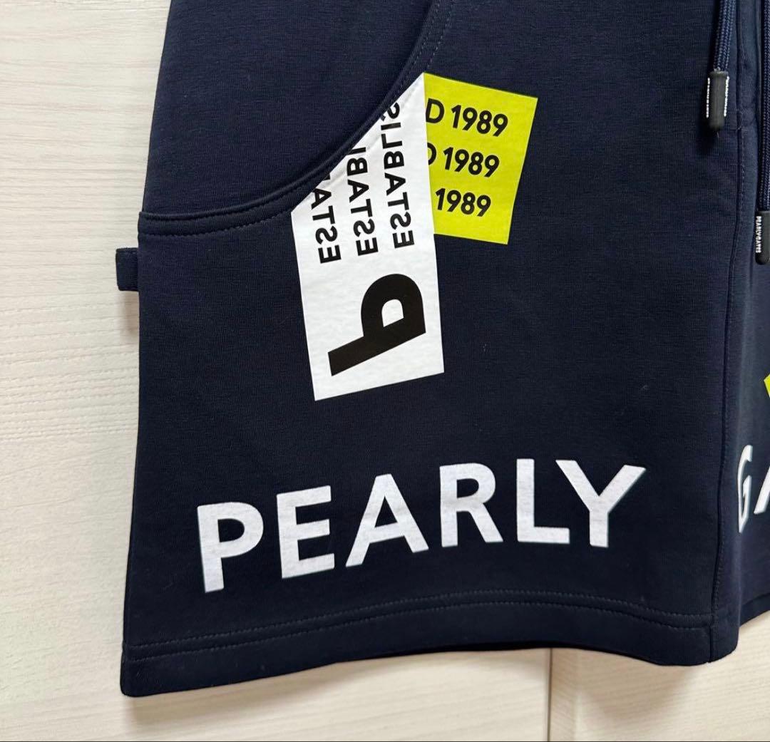 【美品】PEARLY GATES スカート ゴルフ レディース ダークネイビー